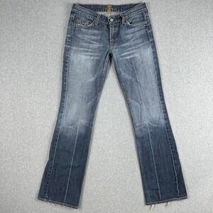 SEVEN FOR ALL MANKIND Bootcut Jeans Women's Size 28 Blue Denim Made in USA Rodeo